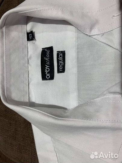 Рубашка школьная с коротким рукавом для мальчика