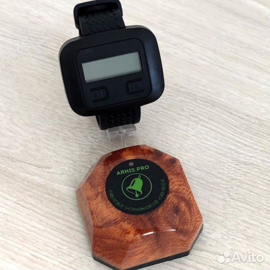 Кнопка вызова официанта и часы пейджер Эконом