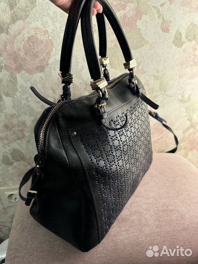 Сумка coccinelle черно-синяя