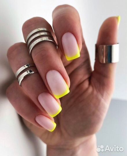 Модель на наращивание ногтей / маникюр гель лак