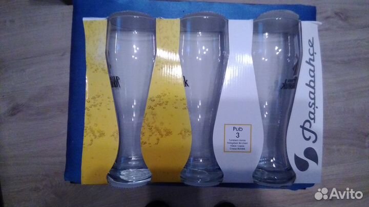 Набор из 3 пивных бокалов