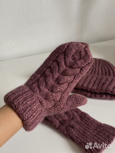 Шапка варежки