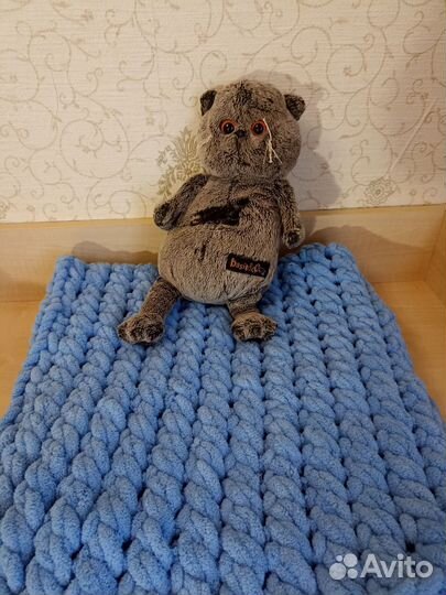 Плед детский вязаный ручная работа