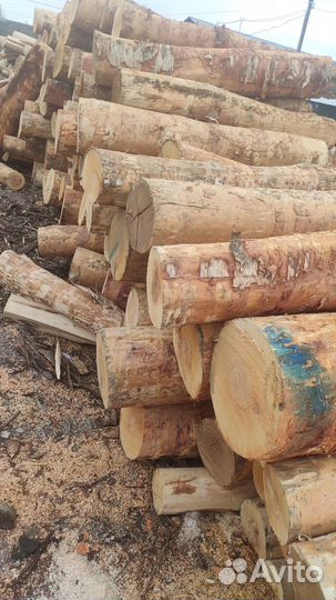 Дрова в бревнах