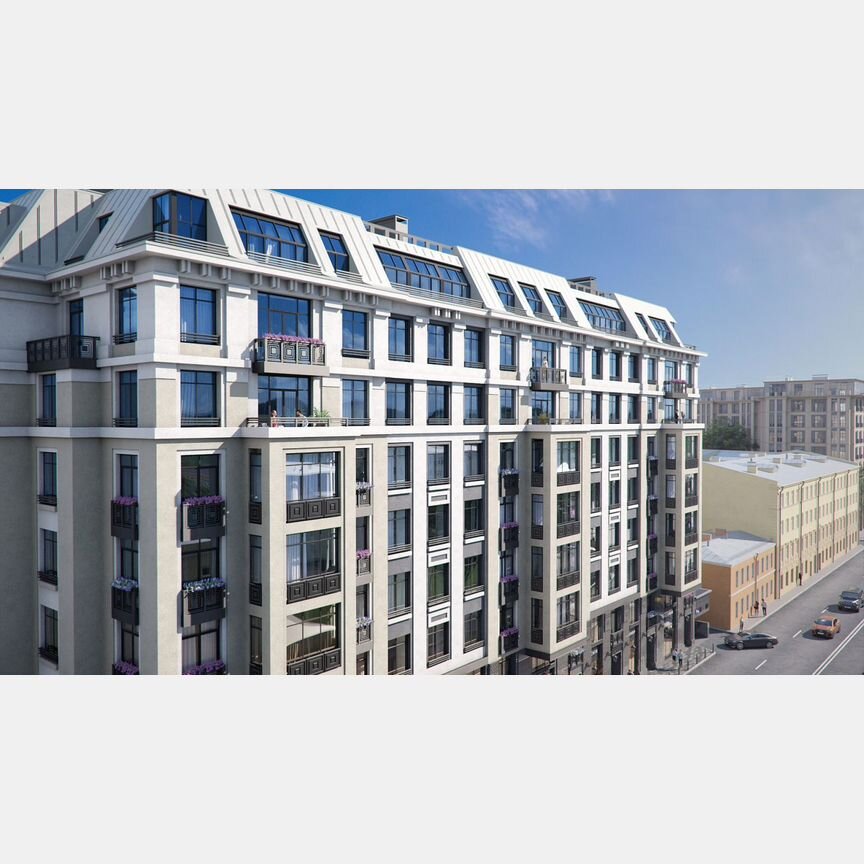 3-к. квартира, 96,7 м², 6/9 эт.