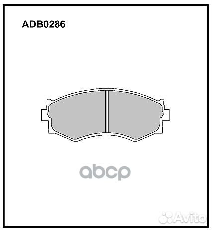 Колодки тормозные дисковые перед ADB0286