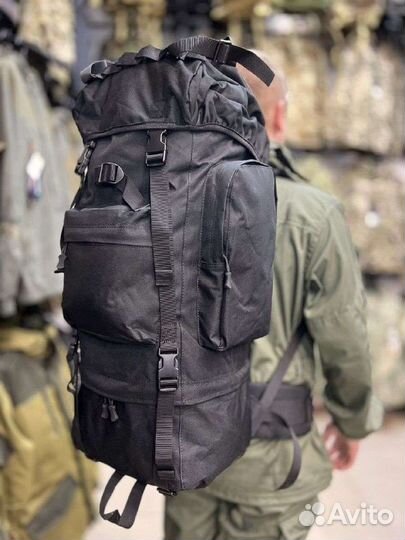 Рюкзак туристический 80 литров чёрный