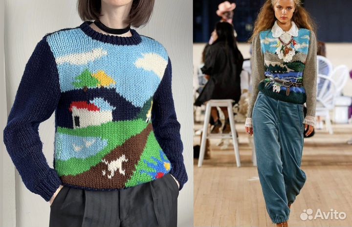 Редчайший Винтажный свитер, 70е