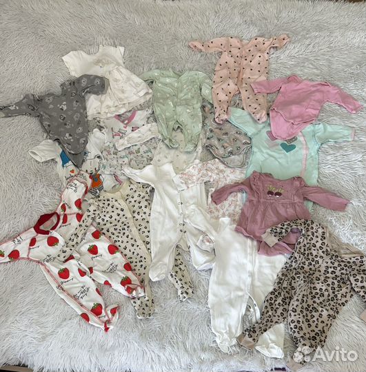 Детские вещи пакетом на девочку 56 62
