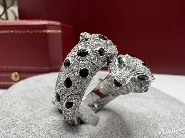 Золотое кольцо Panthère de Cartier с бриллиантами