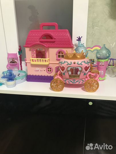 Домик каток карета для куклы