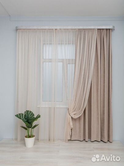 Тюль для комнаты спальни зала 3м