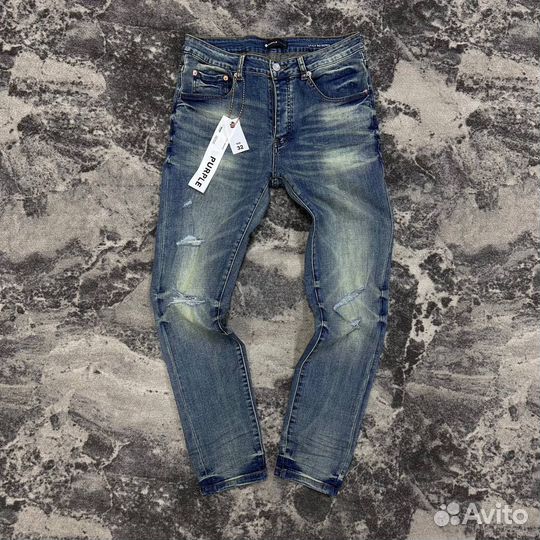 Джинсы Purple Brand slim fit светлые