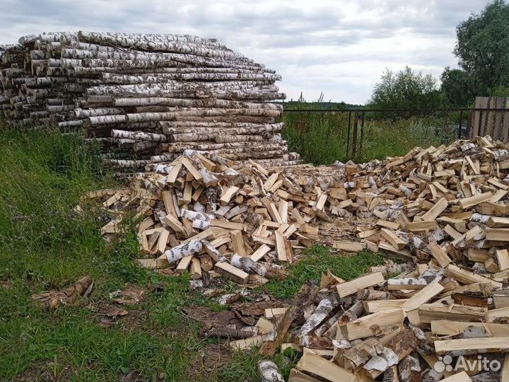 Дрова березовые колотые в укладку