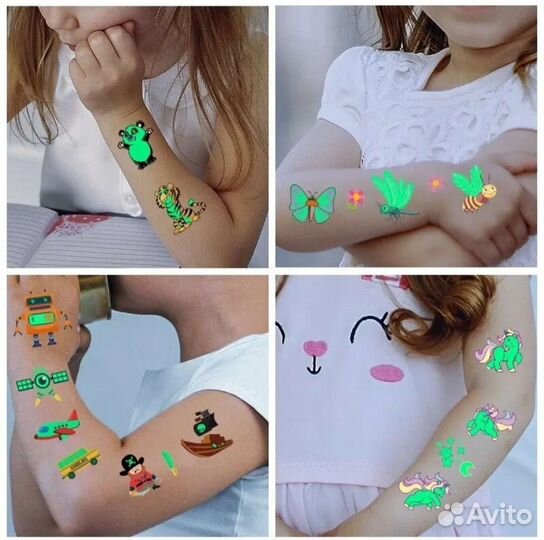 Временные тату-наклейки 15 листов