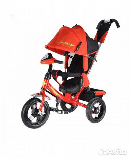Велосипед трехколесный Power Race New (красный)