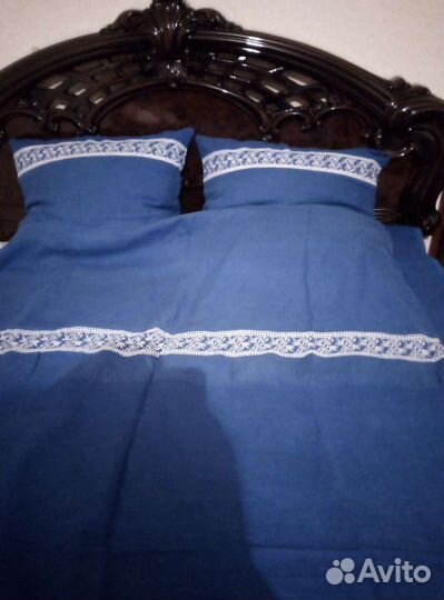 Постельное бельё с вышивкой лён 100 процентов