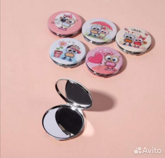 Зеркальце складное, металлическое