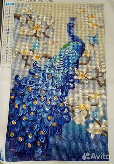 Готовая картина в технике алмазная мозаика/вышивка