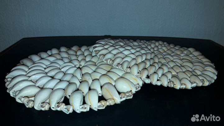 Салфетка подставка новая из ракушек (сувенир), 2шт