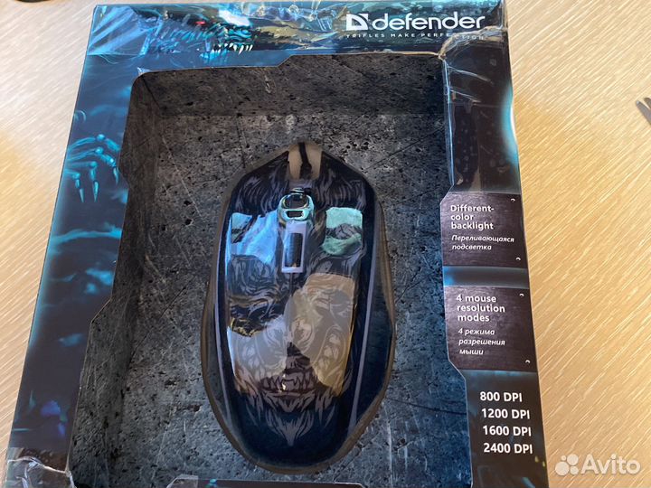 Игровая мышь с подсветкой defender