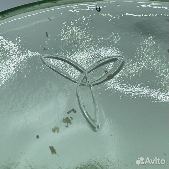 Ваза конфетница Толстое резное стекло СССР (Сзр)