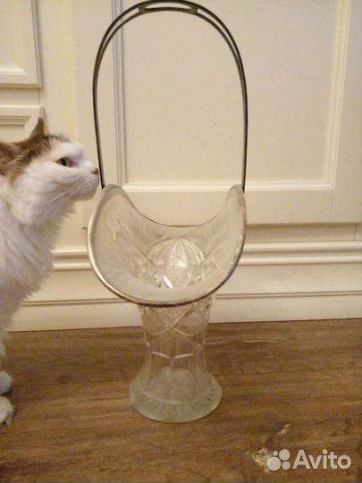 Ваза хрустальная