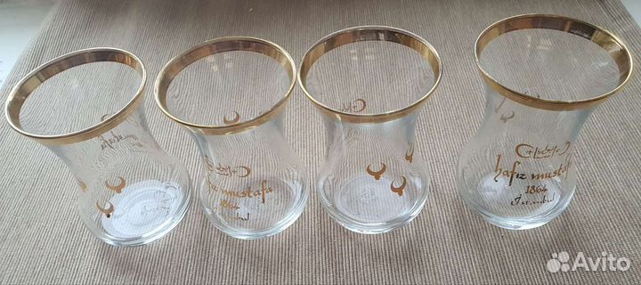 Стаканчики 4 шт турецкие для чая