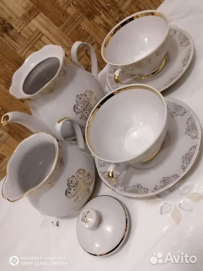 Сервизы чайные фарфоровые СССР