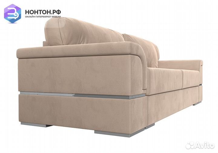 Диван еврокнижка Порту велюр бежевый