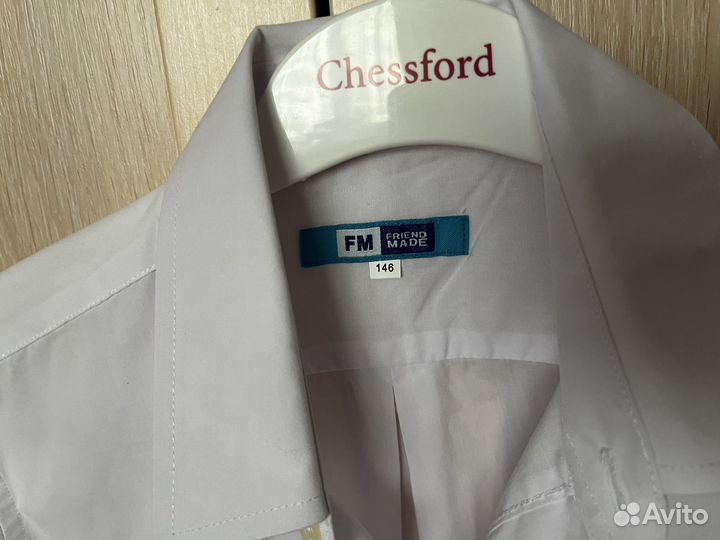 Рубашка белая новая 146
