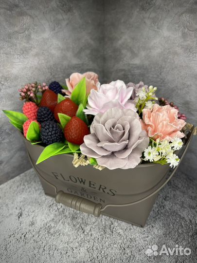 Букет цветов из мыла