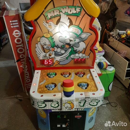 Игровой аппарат- колотушка Mr. wolf