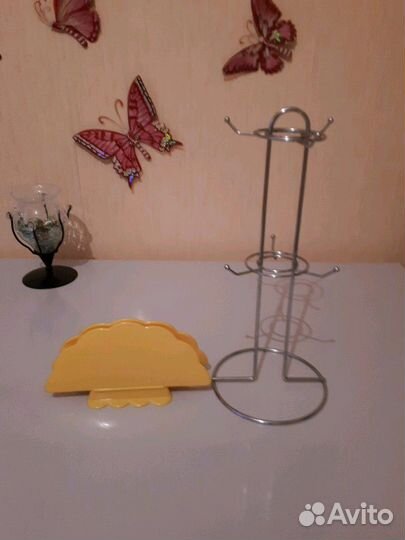 Подставка д/чашек+салфетница