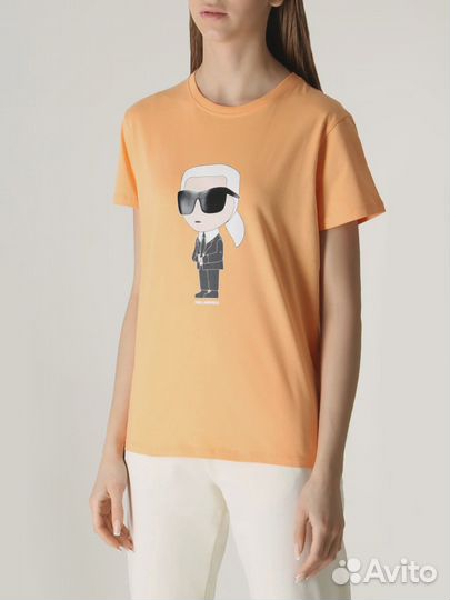 Футболка хлопковая Karl Ikonik 2.0 Karl Lagerfeld