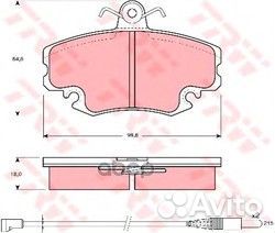 GDB400 141 32 колодки дисковые п Renault Clio