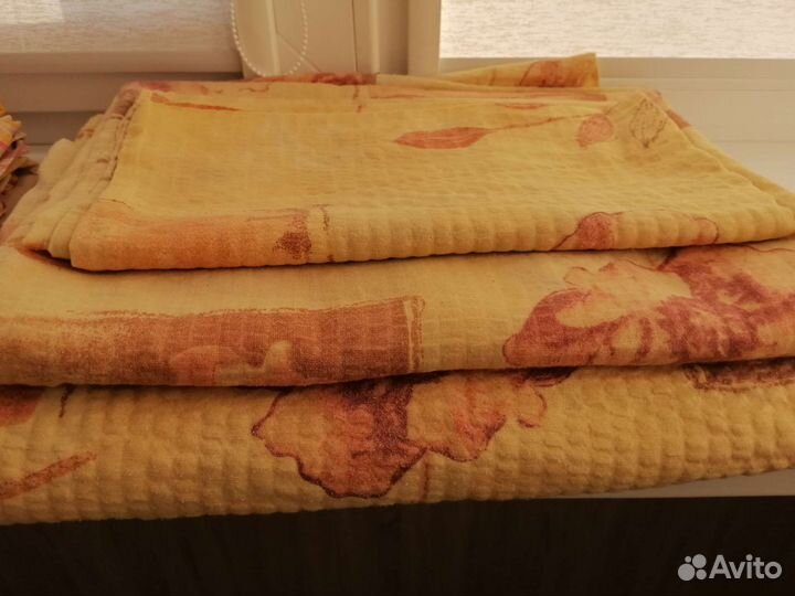 Постельное х/б 1,5сп б/у для дачи