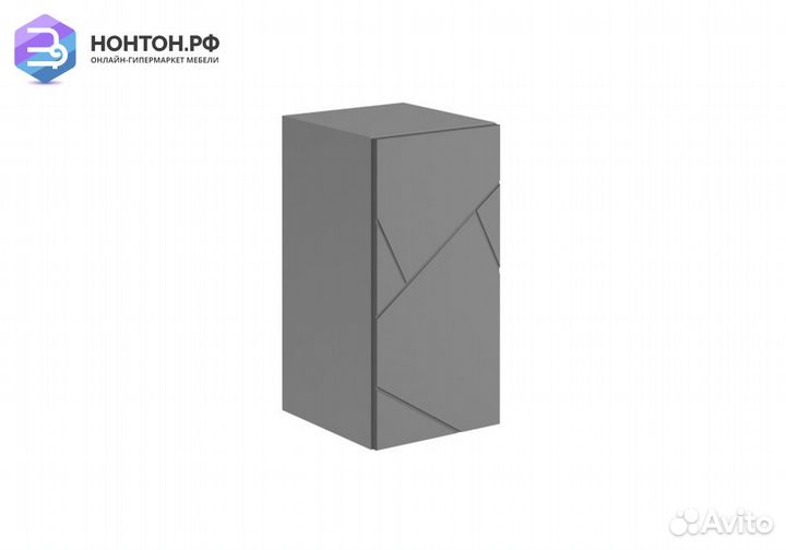 Шкаф навесной Гранж шн-001 серый шифер / матовый г