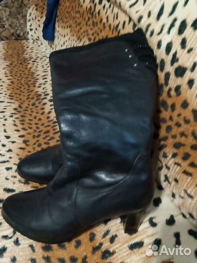 Сапоги женские, натуральная кожа зимние