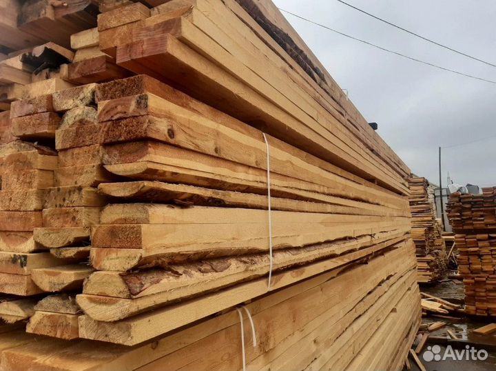 Доска обрезная естественной влажности