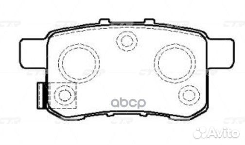 Колодки тормозные honda accord 2.0-2.4 МКПП 08