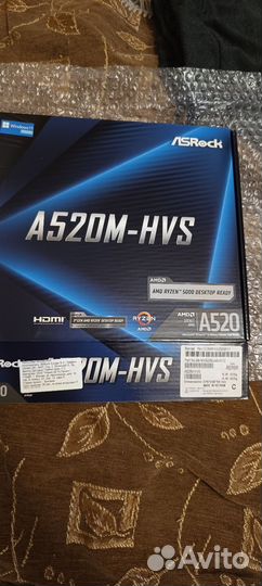 Материнская плата новая ASRock A520M-HVS s-AM4