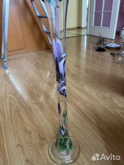 Ваза напольная, ручная роспись