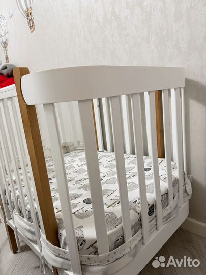 Детская кроватка happy baby mommy lux