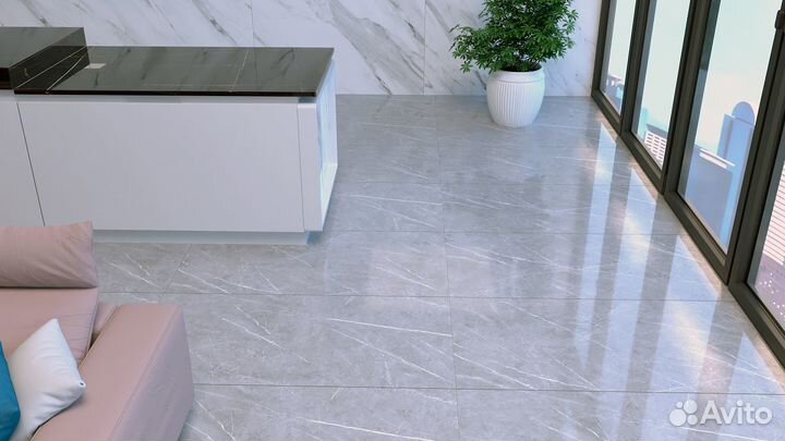 Плитка керамогранитная azario asmus grey 60х120 G