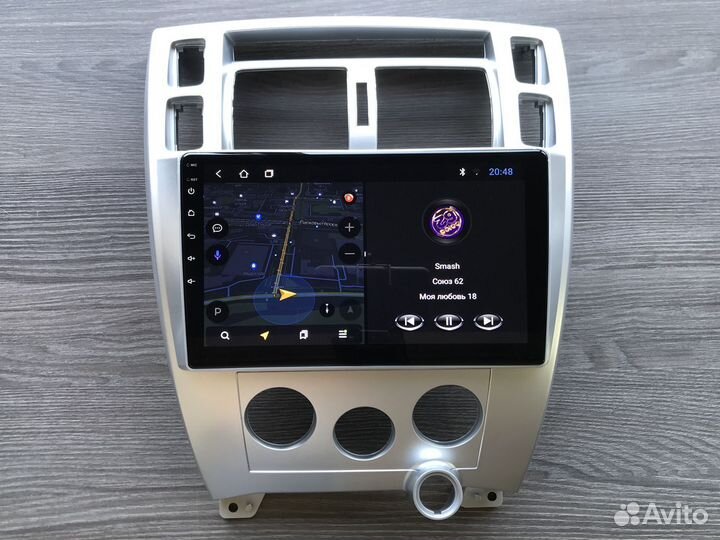 Магнитола Hyundai Tucson 1 с камерой, конд, климат