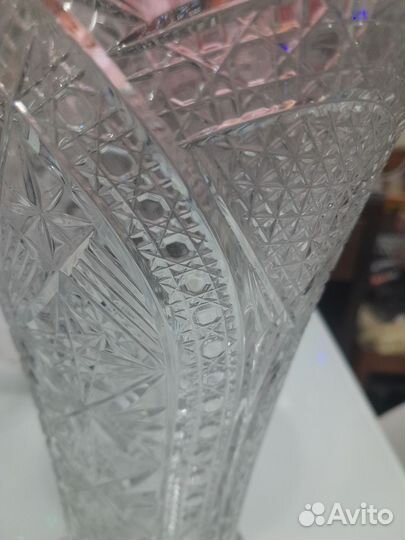 Ваза хрустальная СССР высокая