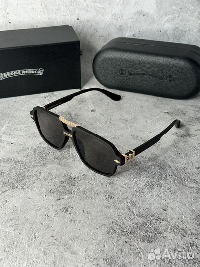 Очки Chrome Hearts коричневые