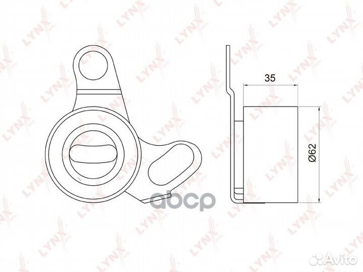 Ролик натяжной ремня грм toyota 2L+T /3L/5L 88