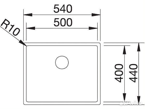 Мойка Blanco Claron 500-U Dark Steel 527834